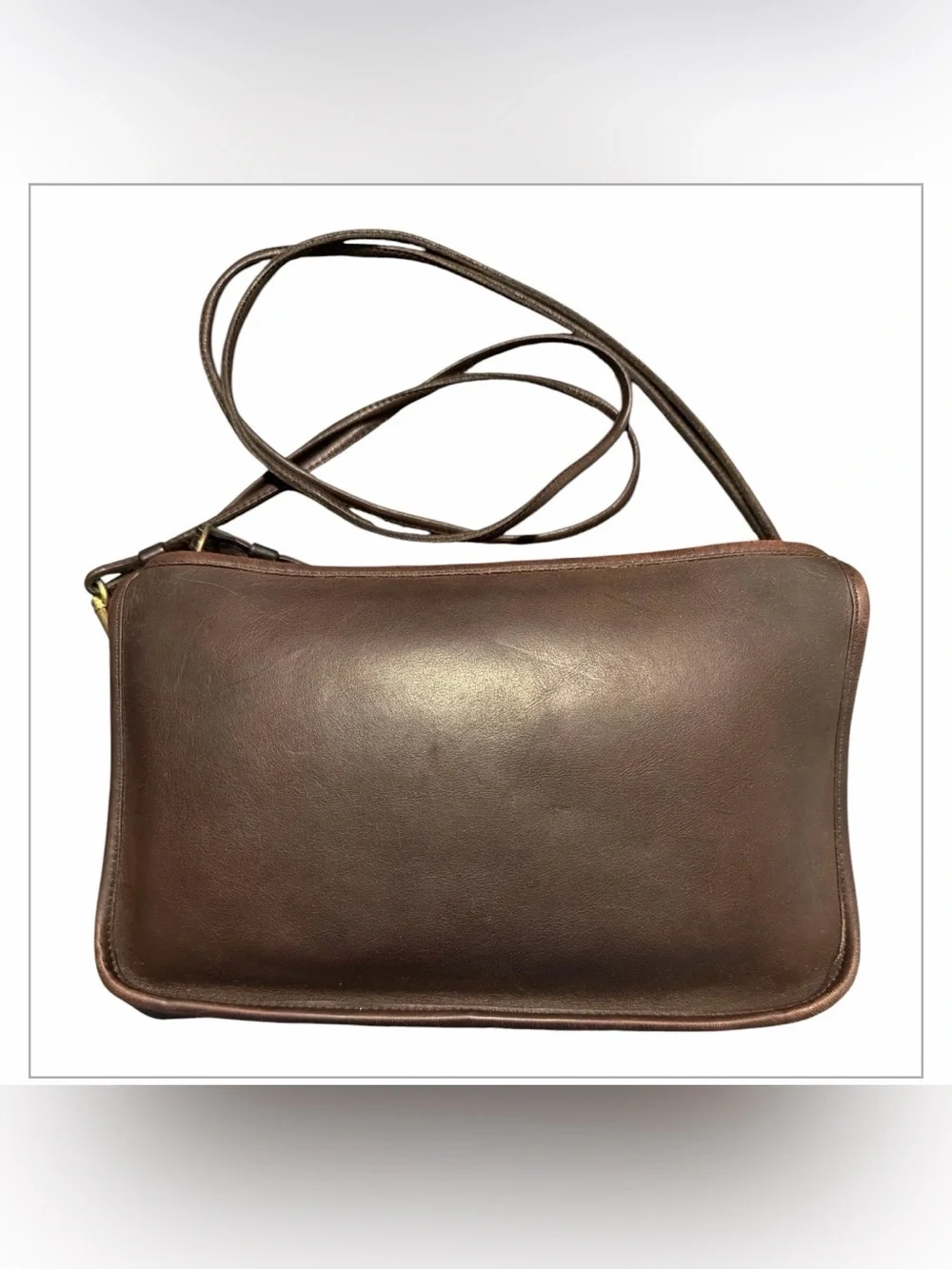 Vintage 70s COACH  Brown Leather Shoulder Bag New York  City